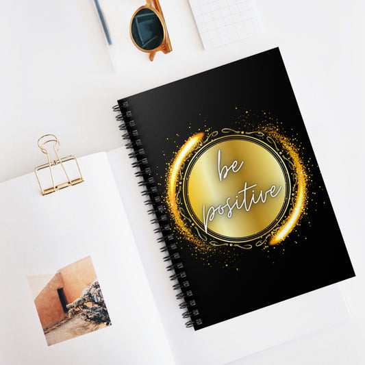 Be Positive Motivation Journal Pray Spiral Notebook - Ruled Line