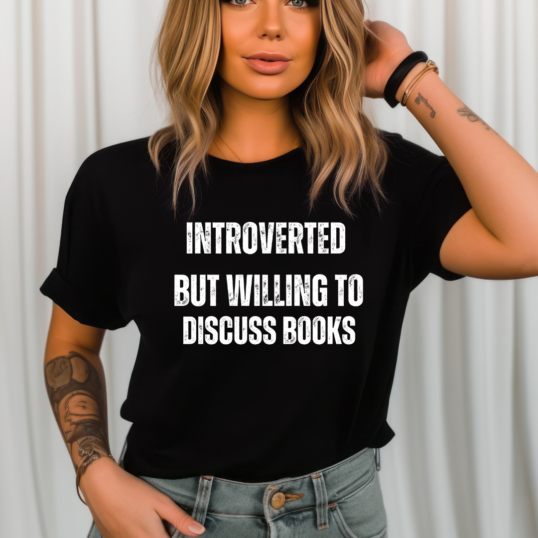 Book Lover gift for Reading Lover gifts for Bookworm TShirt for Introvert gifts Introverted T-shirt Bookish Shirts for Teacher gifts