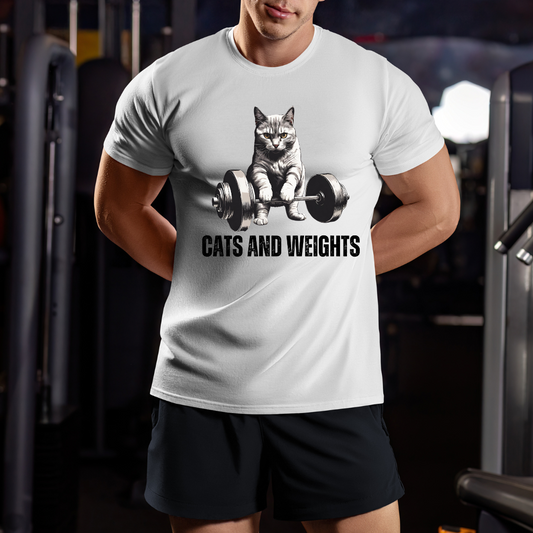 Cat Deadlifting T-Shirt for Cat Lover gift for Powerlifter gift Powerlifting Cat Shirt Funny Weightlifting CAT T Shirt
