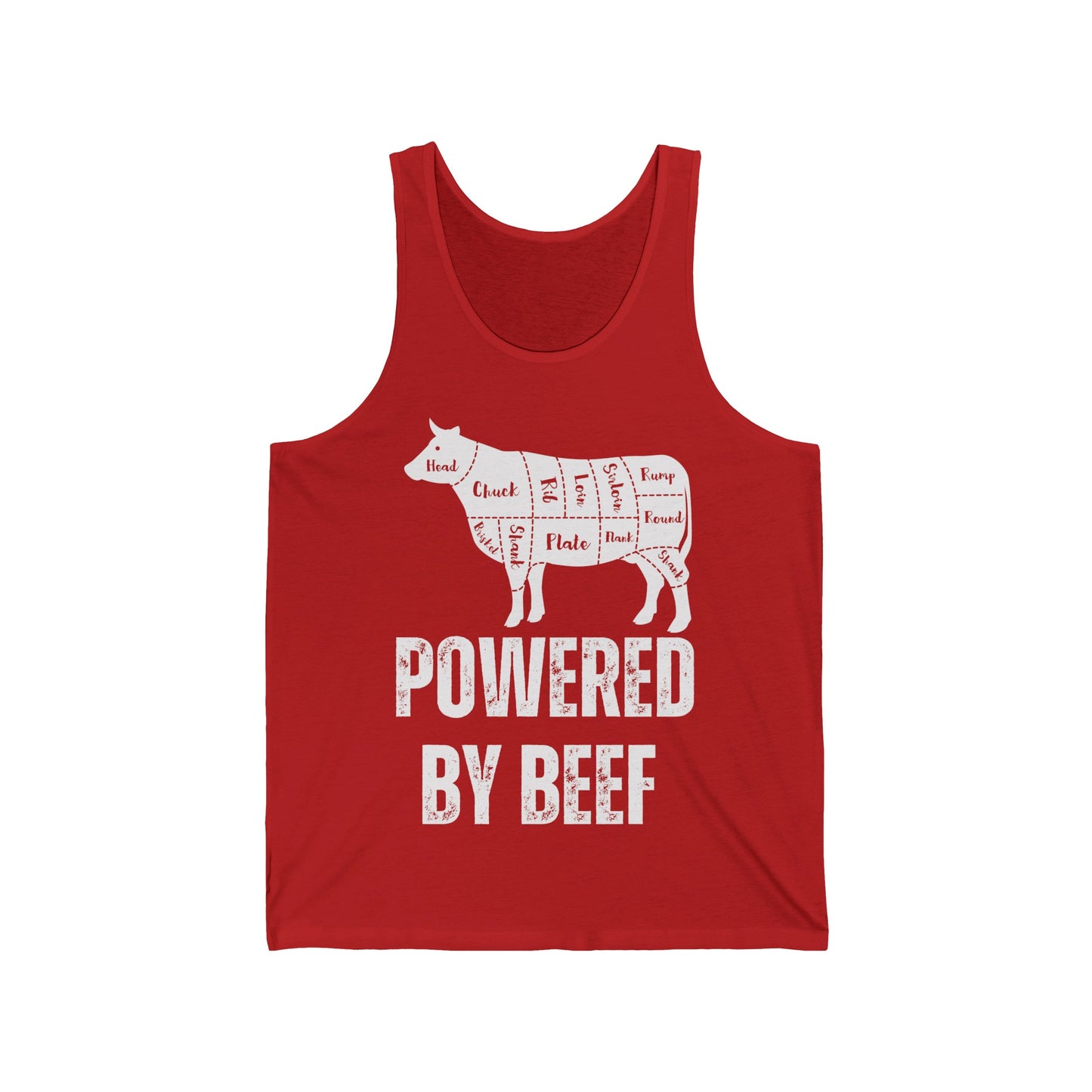 Carnivore Tank Top for Carnivore Diet gift Funny Meat Shirts for Workout Tank Top for Gym Rat gifts Powered By Beef Tank Tops