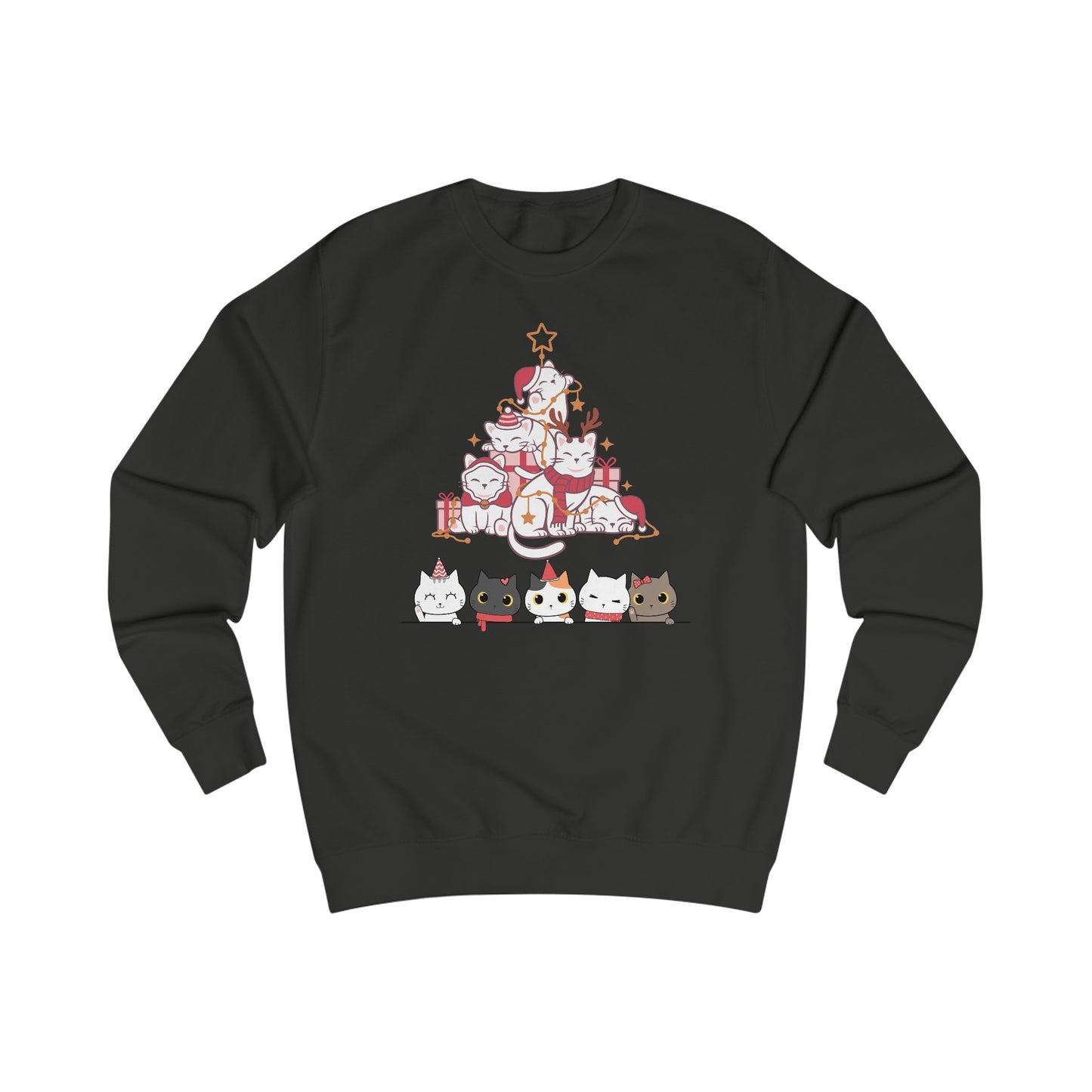 Christmas Kitty Sweater for Christmas Cat gift for Cat Lady gifts for Christmas Cat Sweatshirt for Christmas party sweaters for her