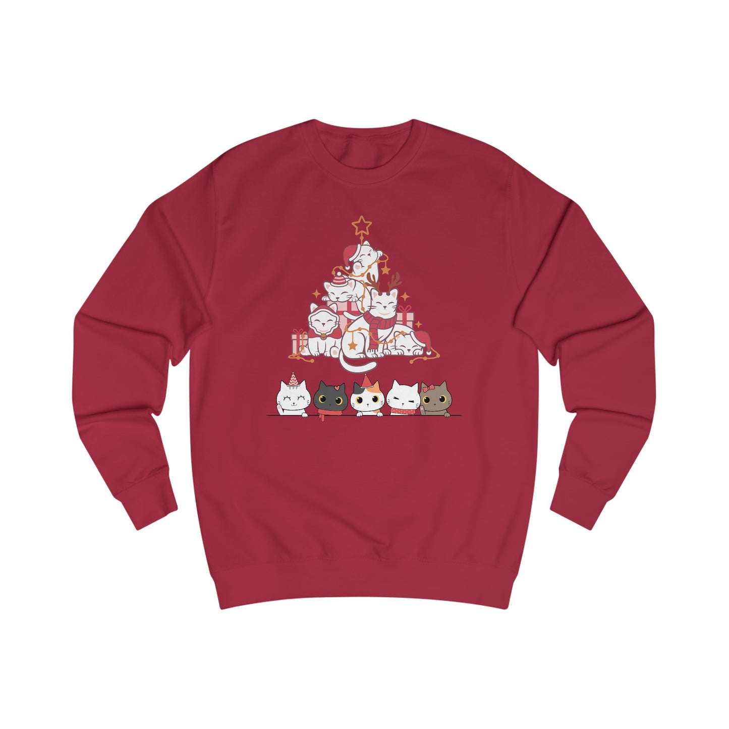 Christmas Kitty Sweater for Christmas Cat gift for Cat Lady gifts for Christmas Cat Sweatshirt for Christmas party sweaters for her