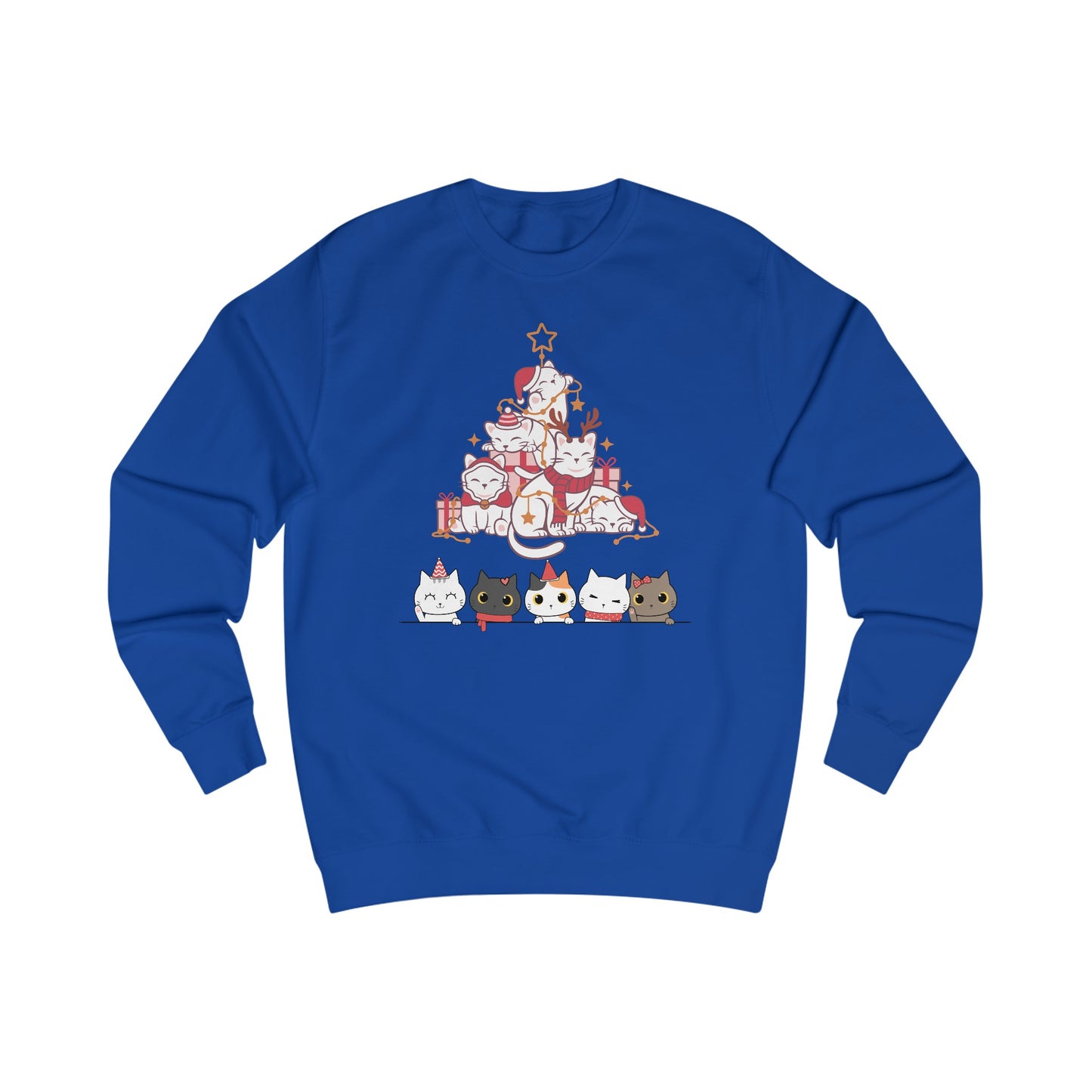 Christmas Kitty Sweater for Christmas Cat gift for Cat Lady gifts for Christmas Cat Sweatshirt for Christmas party sweaters for her