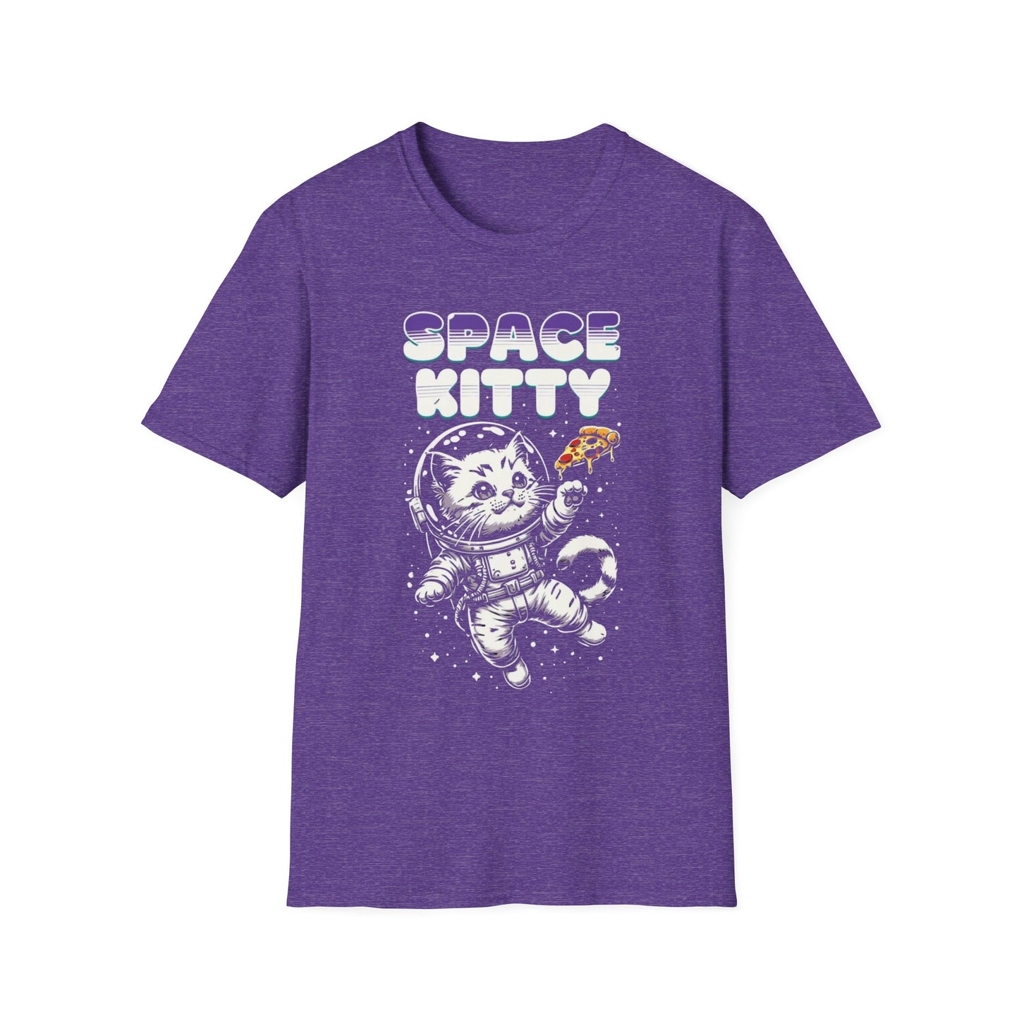 Space Kitty TShirt Funny Cat T-shirt for Funny gifts for Cat Lover T-shirts Funny Cats TShirts Funny Cat Pizza Tee Shirt Space Kitten Tees