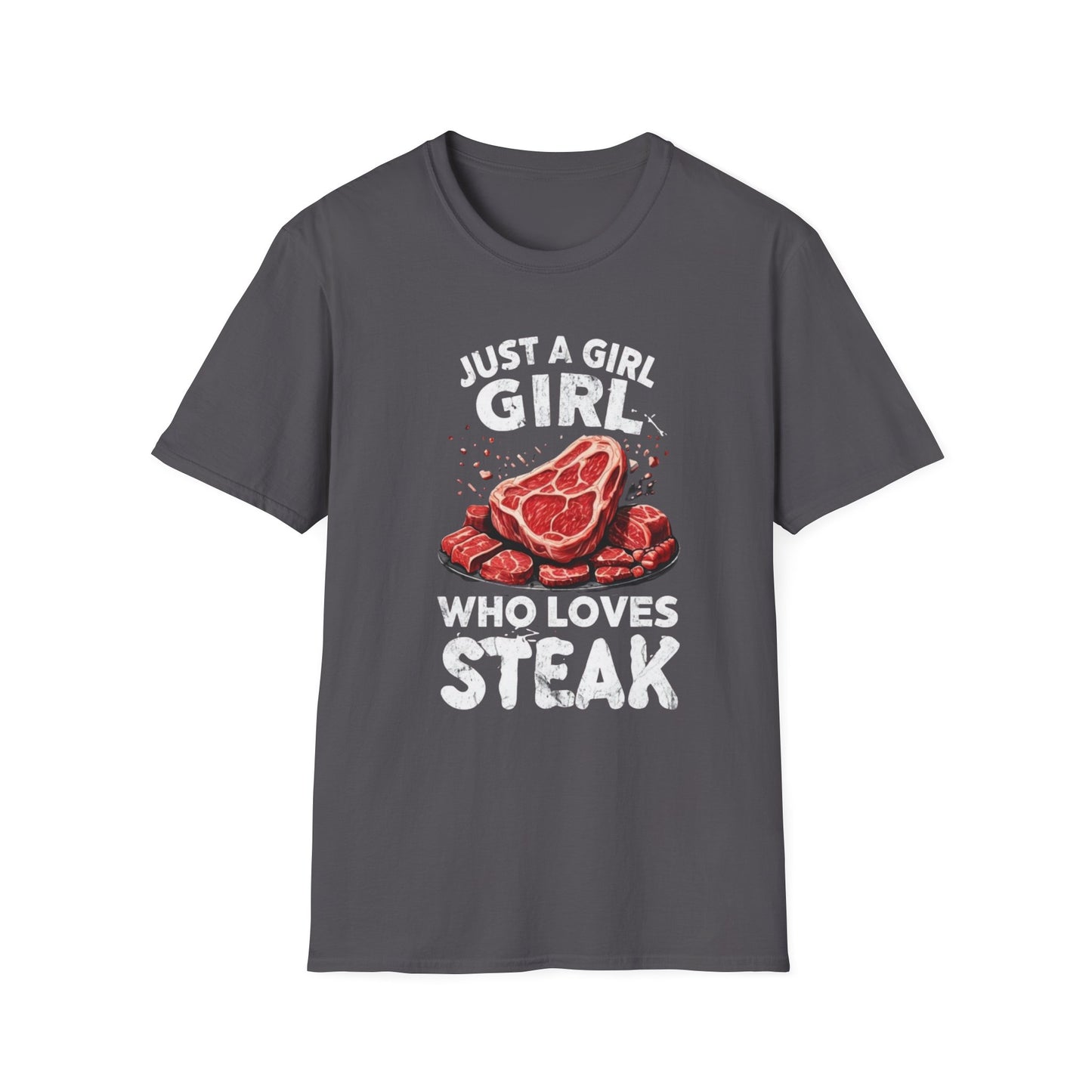 Steak Shirts Just a girl who loves steak tshirt STeak Girl T-shirt for Carnivore Diet T Shirt for Steak Lover gift ideas for BBQ T-shirts