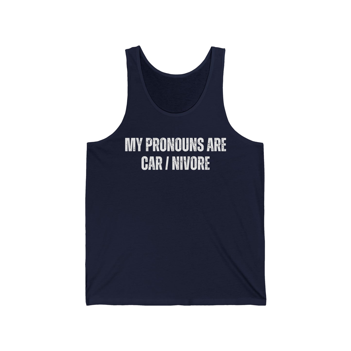 My Pronouns are CAR / NIVORE Tank Top for Carnivore Diet gift for the Proper Human Diet Tank Tops for Men gifts for Him