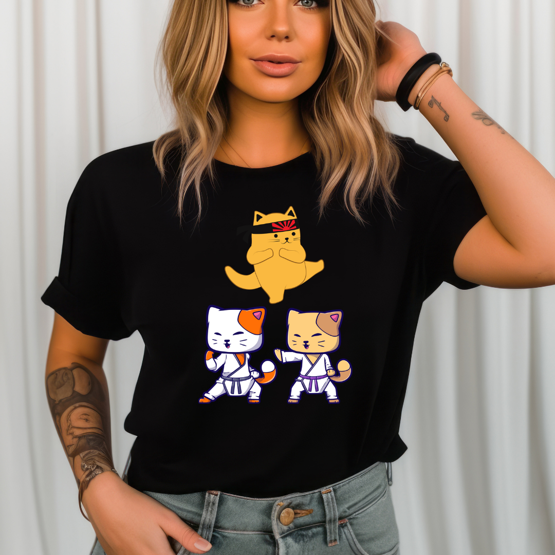 Samuri Kitty Shirt Funny Ninja Cats T-shirt for Funny Cat gifts for Cat Mom gift for Cat Lover T-shirts for Cat Dad gift for Him gifts for Cat Lady Tshirts