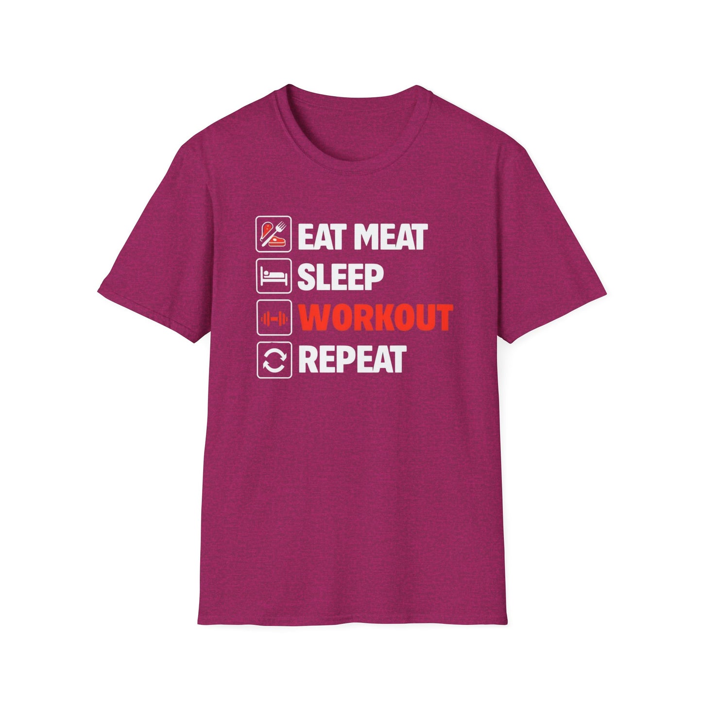 Carnivore Shirt for Working out Lover gifts for Gym T Shirt for Gym Lover gift for Fitness Enthusiast TShirt Eat Meat Sleep Workout Repeat