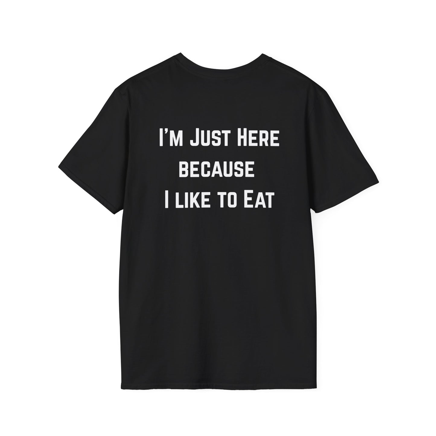 Workout Top for Gym gifts for Gym Girl T-shirt I'm Just Here Because I Like to Eat T-shirt Fitness Tees Workout Tee Shirts for him gifts