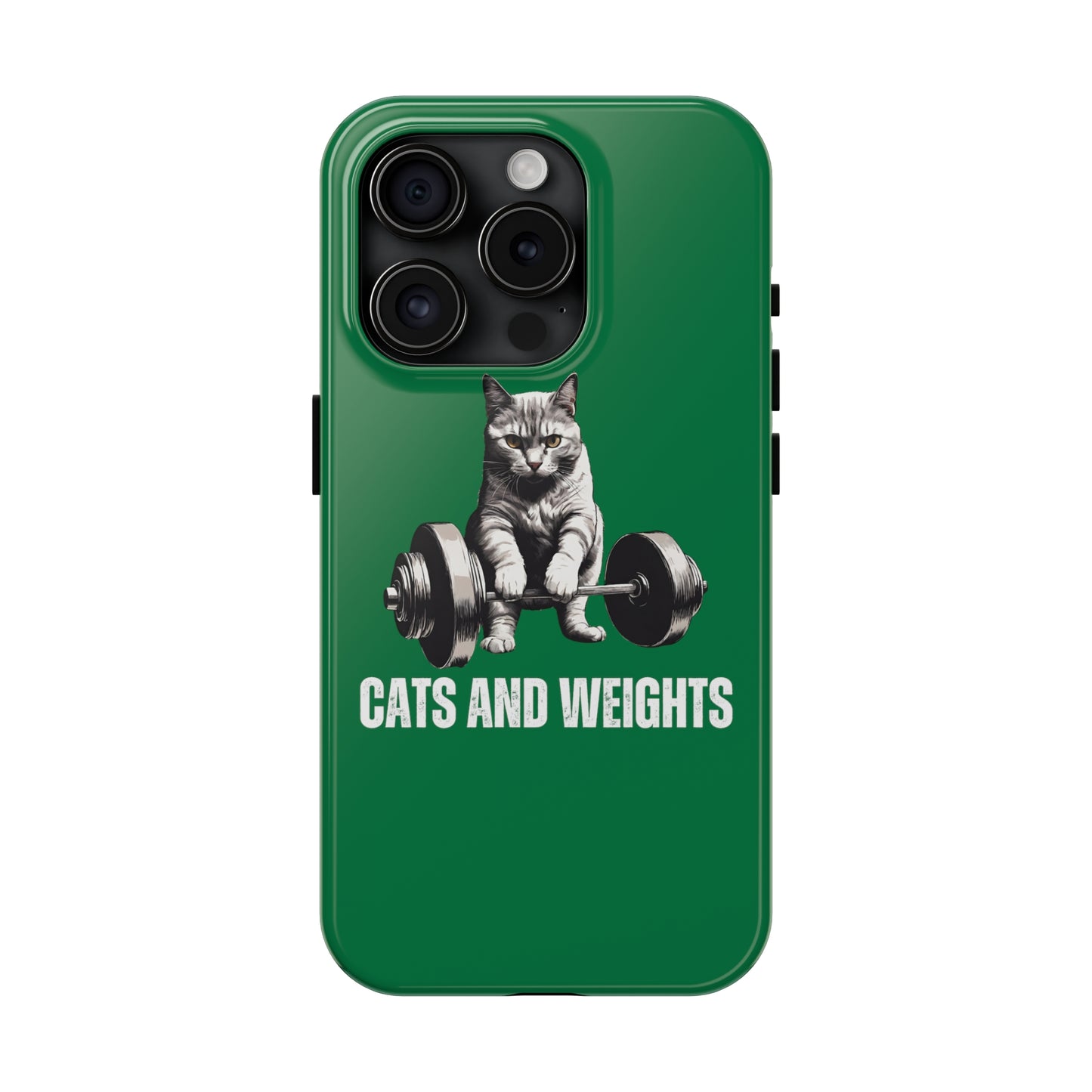 CATS & Weights iPhone case for Gym Lover gift for Cat Lover gifts for Fitness Lover Funny Cat Phone case Workout case