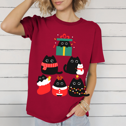 Black Cat Lover gift for Christmas presents for Cat Ladies gift for Cats Lover gifts for Black Cat Mom T-shirt Funny Cat T Shirt for Her