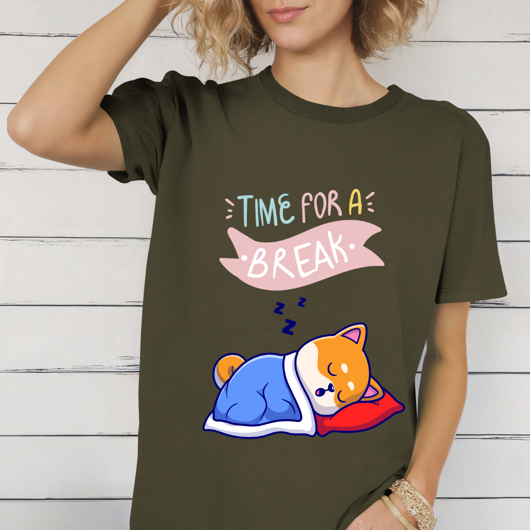 Funny Dog Shirt for Funny gift for Dog Lover T-shirt TIME for a BREAK T shirt Dog gift Cute Corgi Shirts Funny Corgi Tee