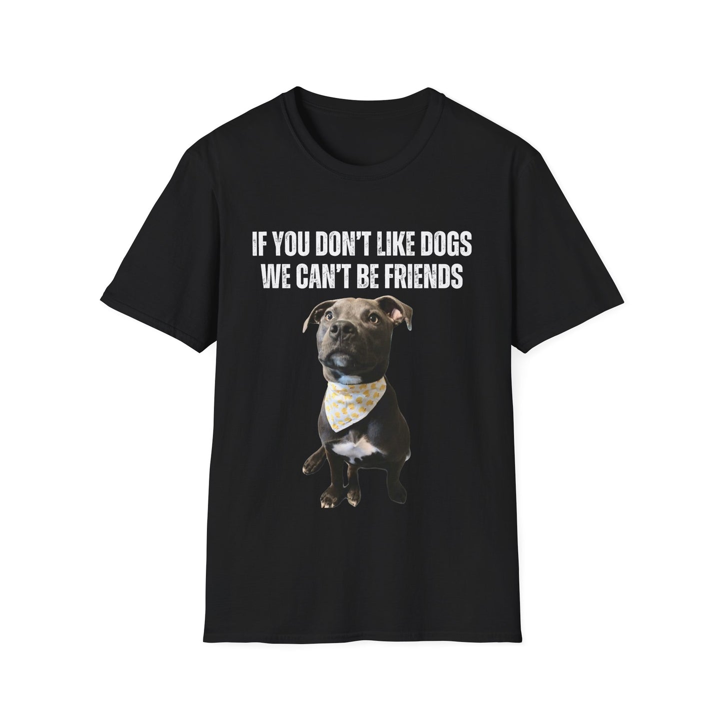 If You Don't Like DOGS We Can't Be Friends T-shirt Pit Bulls Shirt Pit Bull Shirt for Pit Bull Lover Gift Cute Gray Pittie Pibble Shirt