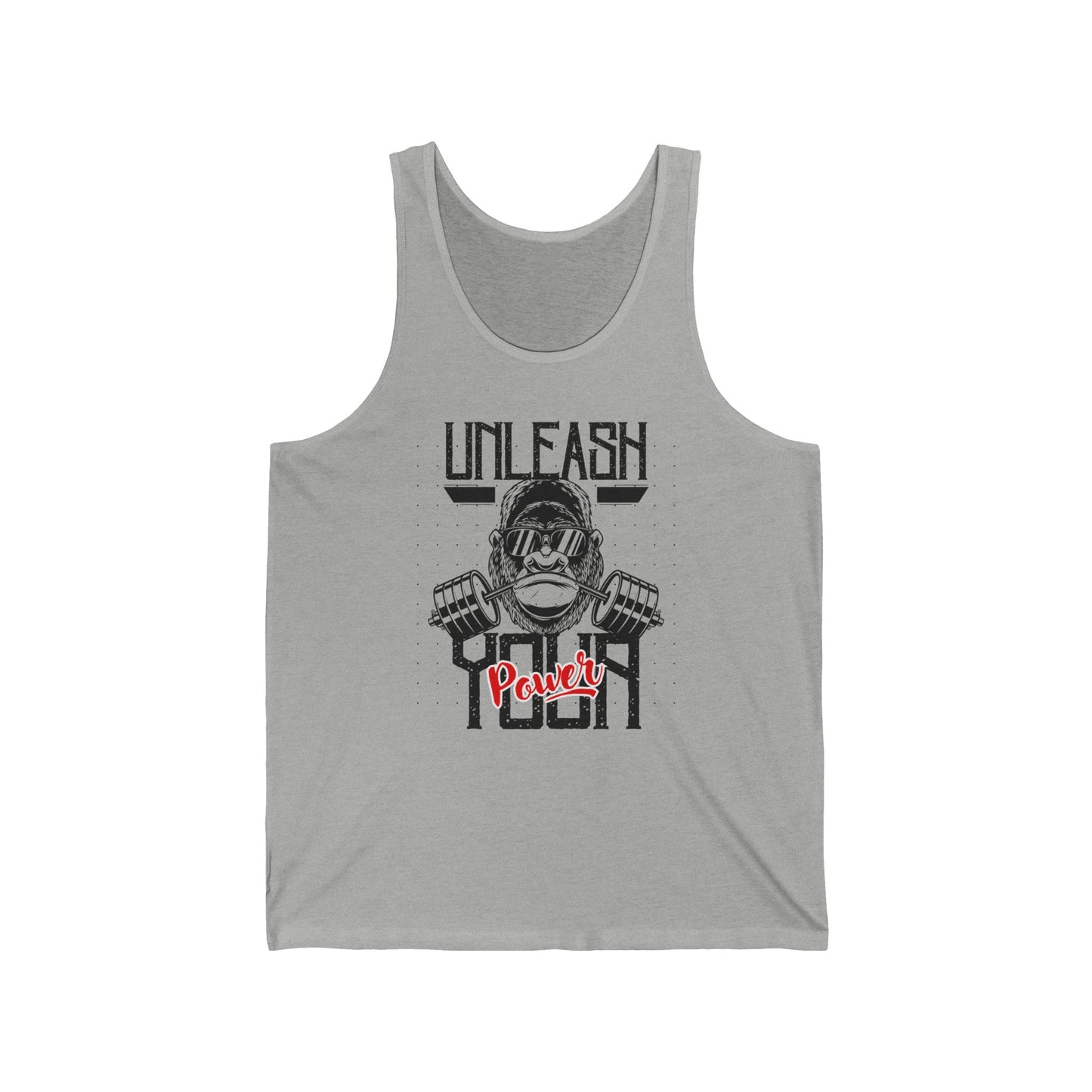 Unleash Your Power shirt Power Unleashed Tank Top, Gym Muscle Tee, Bodybuilding Shirt, Gorilla Strong, Fitness Apparel