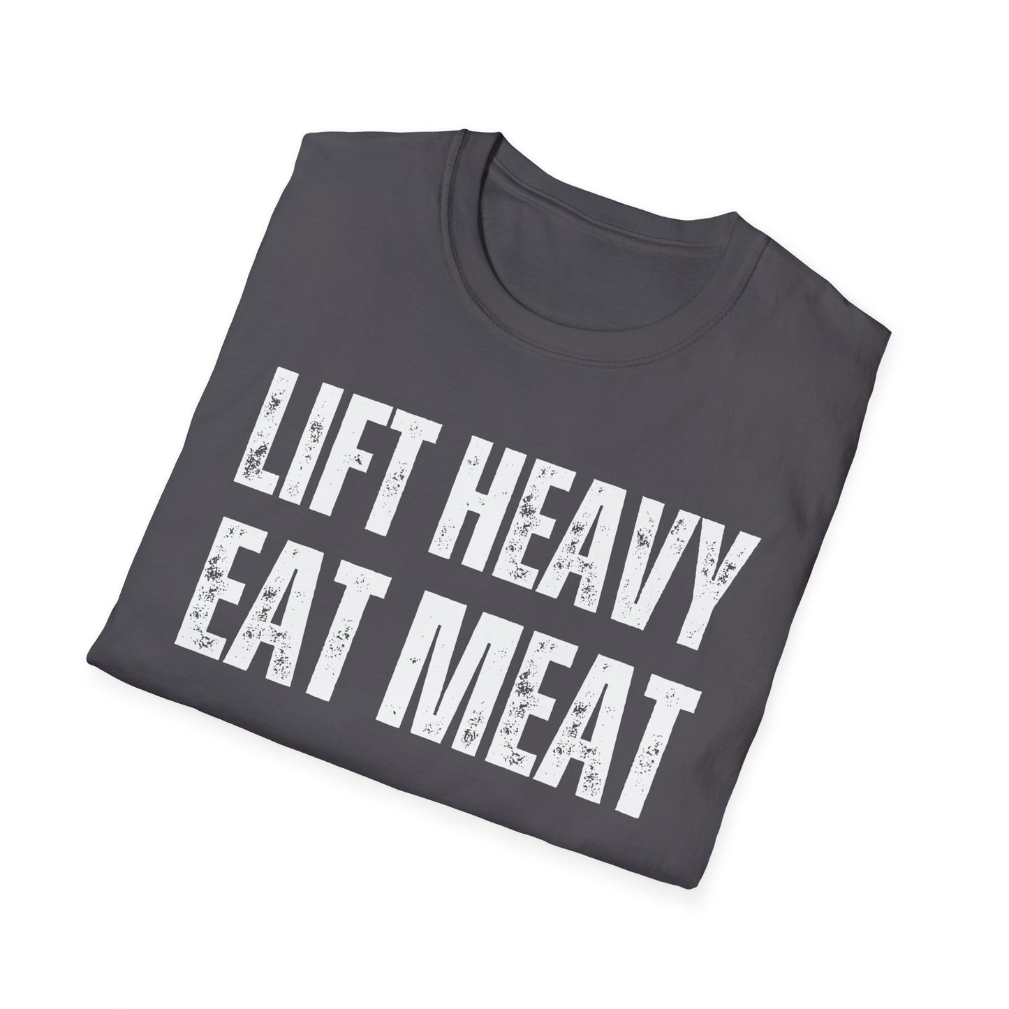 Workout Shirt for Gym Lover gift Fitness T Shirt for Powerlifting gift for Carnivore gift for Meat Lover shirt Lift Heavy Eat Meat T-shirt
