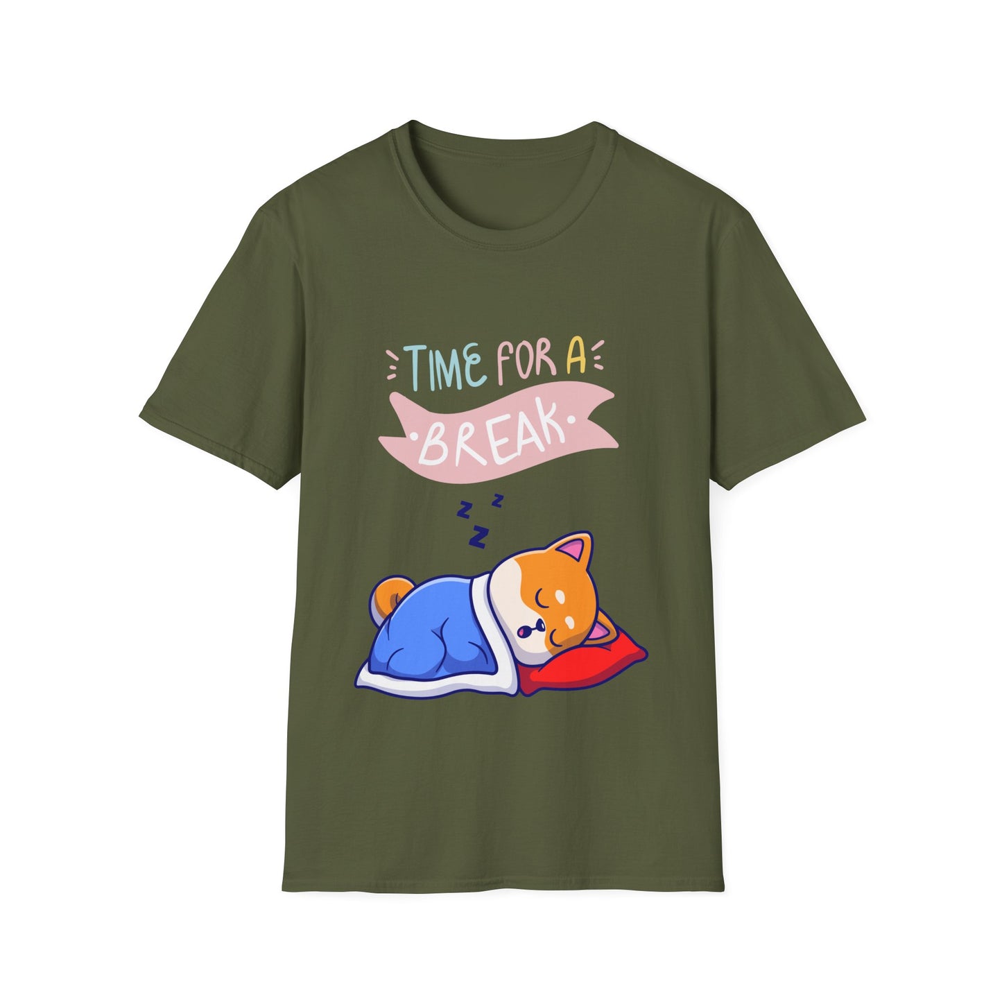 Funny Dog Shirt for Funny gift for Dog Lover T-shirt TIME for a BREAK T shirt Dog gift Cute Corgi Shirts Funny Corgi Tee