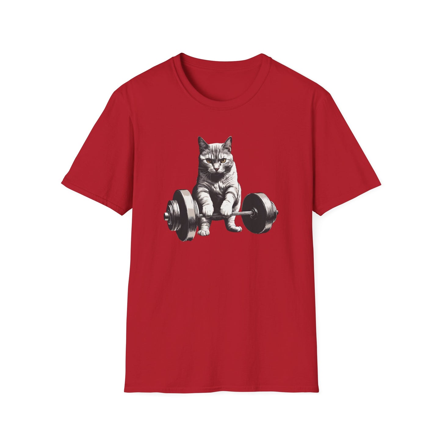 Cat Deadlifting Shirt for Gym Rat gifts for Workout Lover gift Cat Lover T-shirt Funny Cats Lifting Weights Kitty Powerlifting Weightlifting