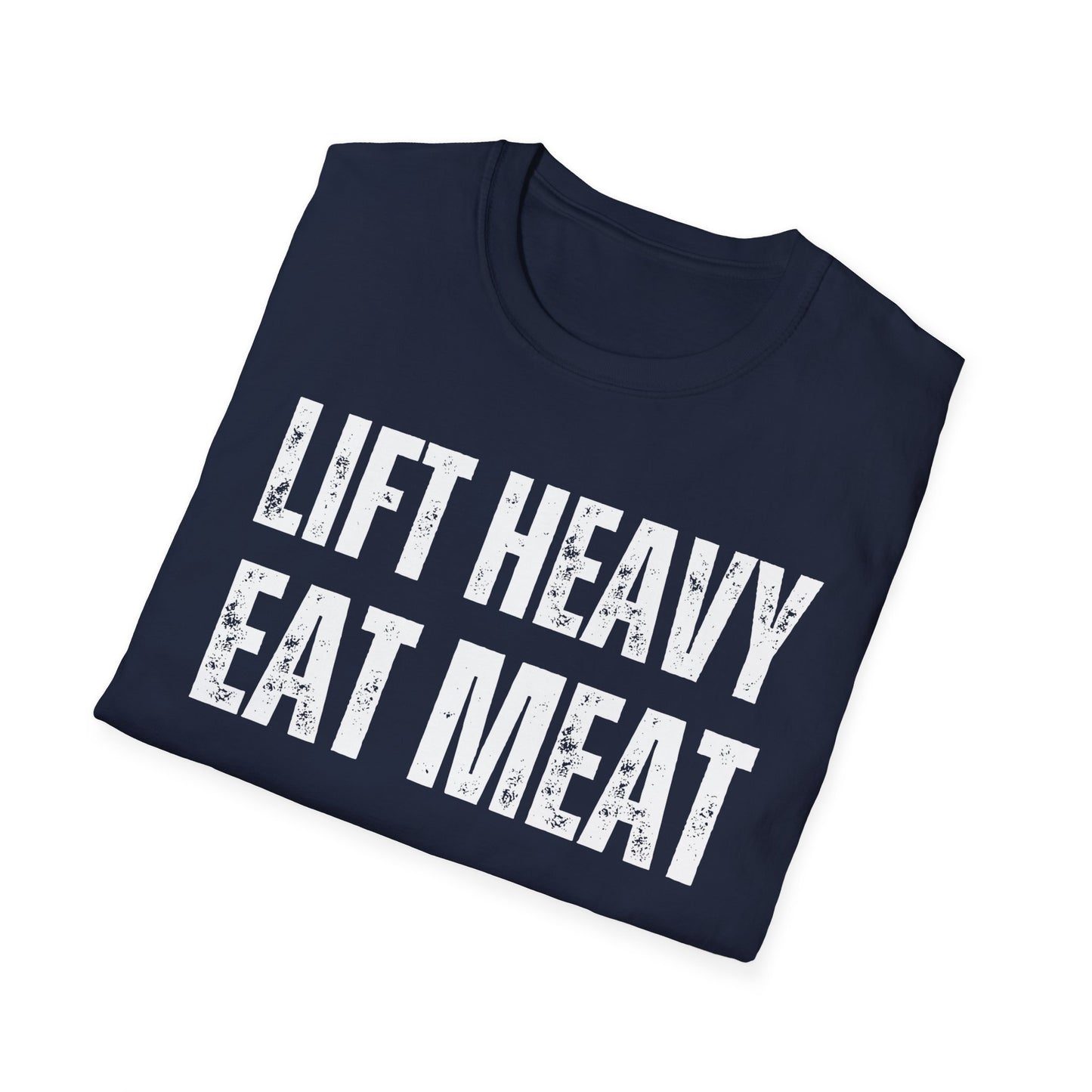Workout Shirt for Gym Lover gift Fitness T Shirt for Powerlifting gift for Carnivore gift for Meat Lover shirt Lift Heavy Eat Meat T-shirt