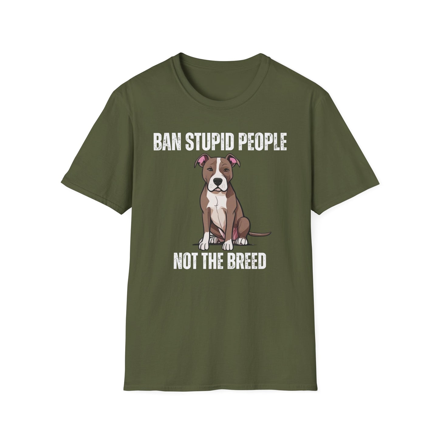 Pit Bulls Awareness Shirt for Pit Bull Mom T Shirt for Pit Bull Lovers gift for Dog Moms gifts for Dog Dad T-shirt Ban Stupid People Not The Breed T Shirts Funny Dog T shirts