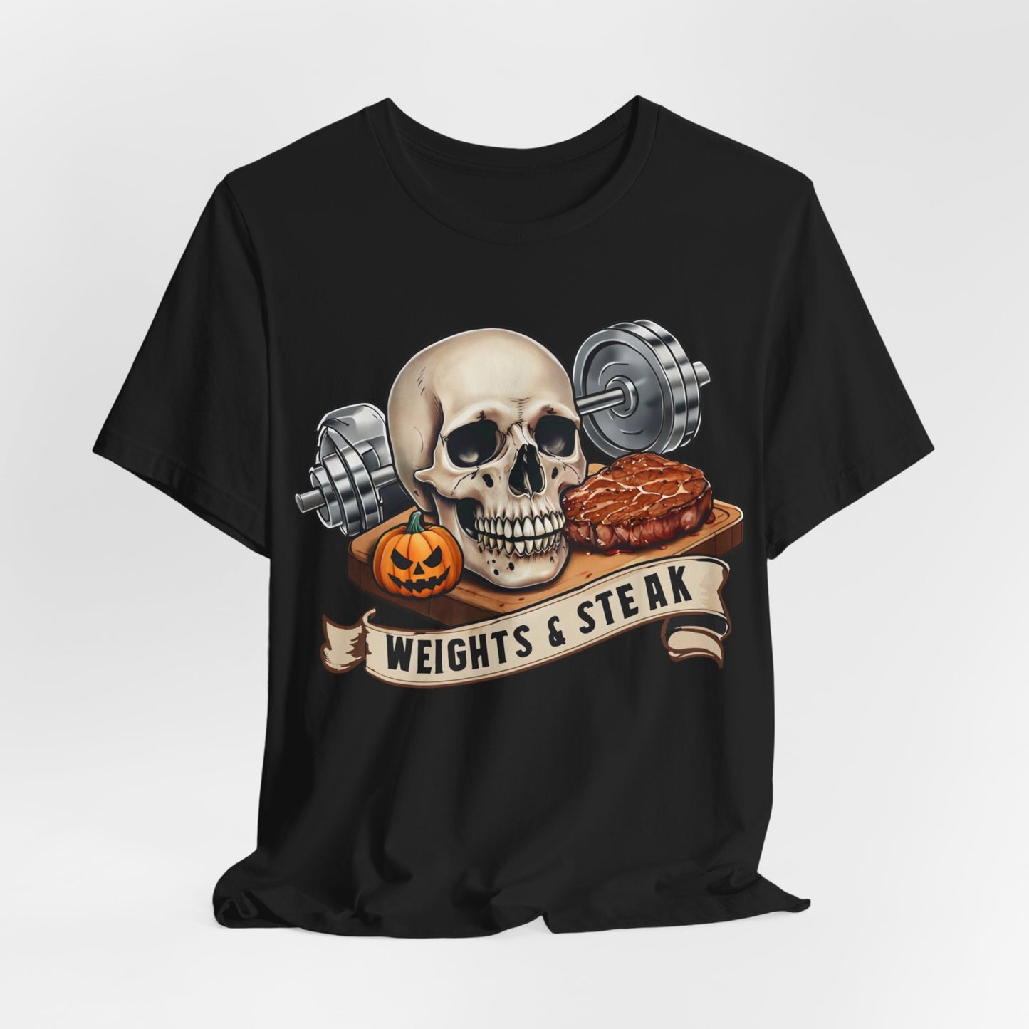 Halloween Skeleton T-Shirt, Men's Women's Unisex Tee, Lightweight Shirt, Funny Costume Top, Spooky Graphic Apparel