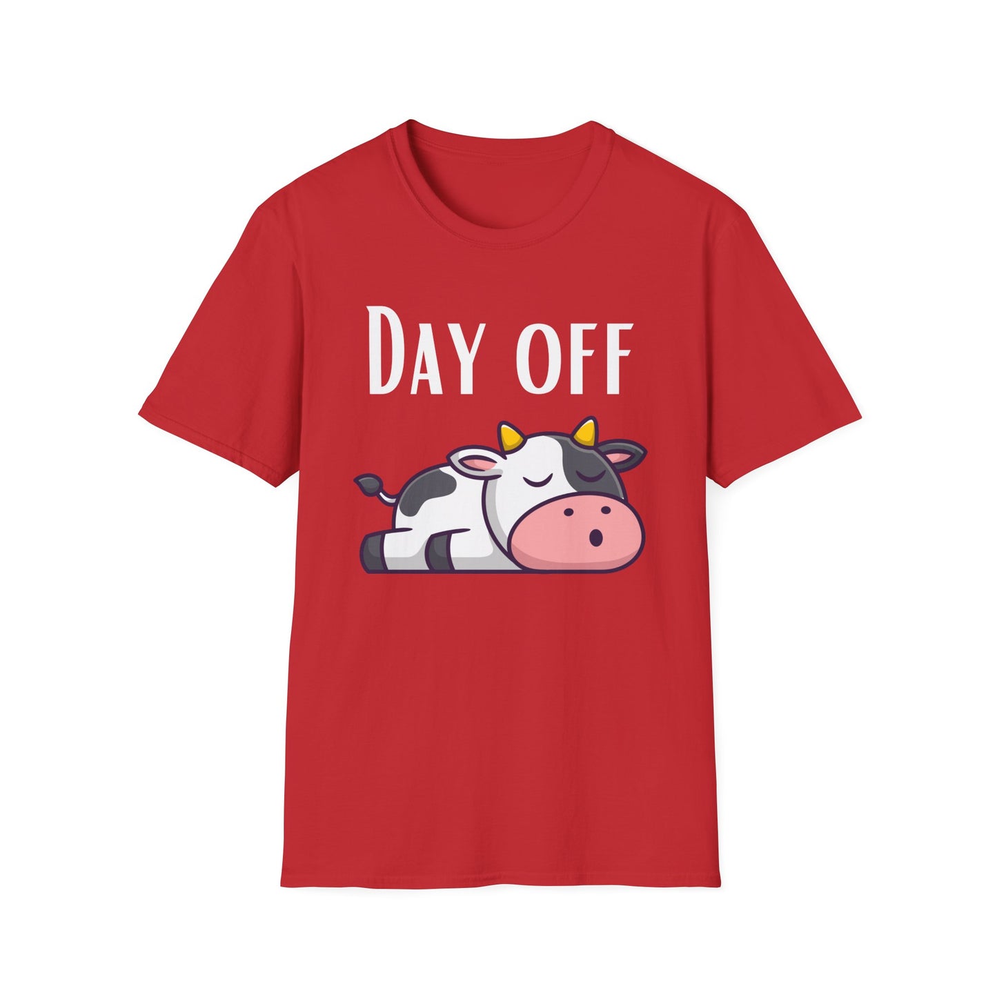 Funny Cow T-shirt for Cow Lovers gift Funny Cow Shirt Day Off T Shirt Cozy Tee - Gift for Her - Woman gifts for Farmer