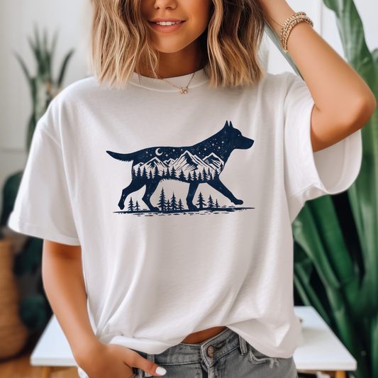 Dog Tee for Wolf T-shirt Nature Dog TShirt Cute Dog Shirt for Her gifts for Dog Mom gifts for Husky Mom T-shirts for Dog Dad gift ideas