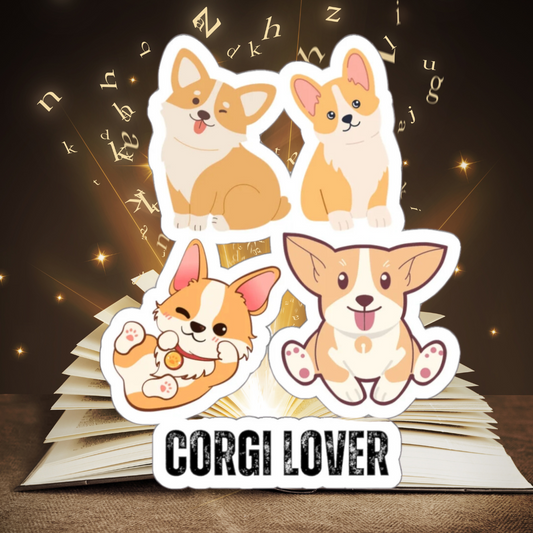 Corgi Sticker for Dog Lover gif Cute Dog stickers for Corgi Lover gift for Corgi Mom gift for Corgi Dad