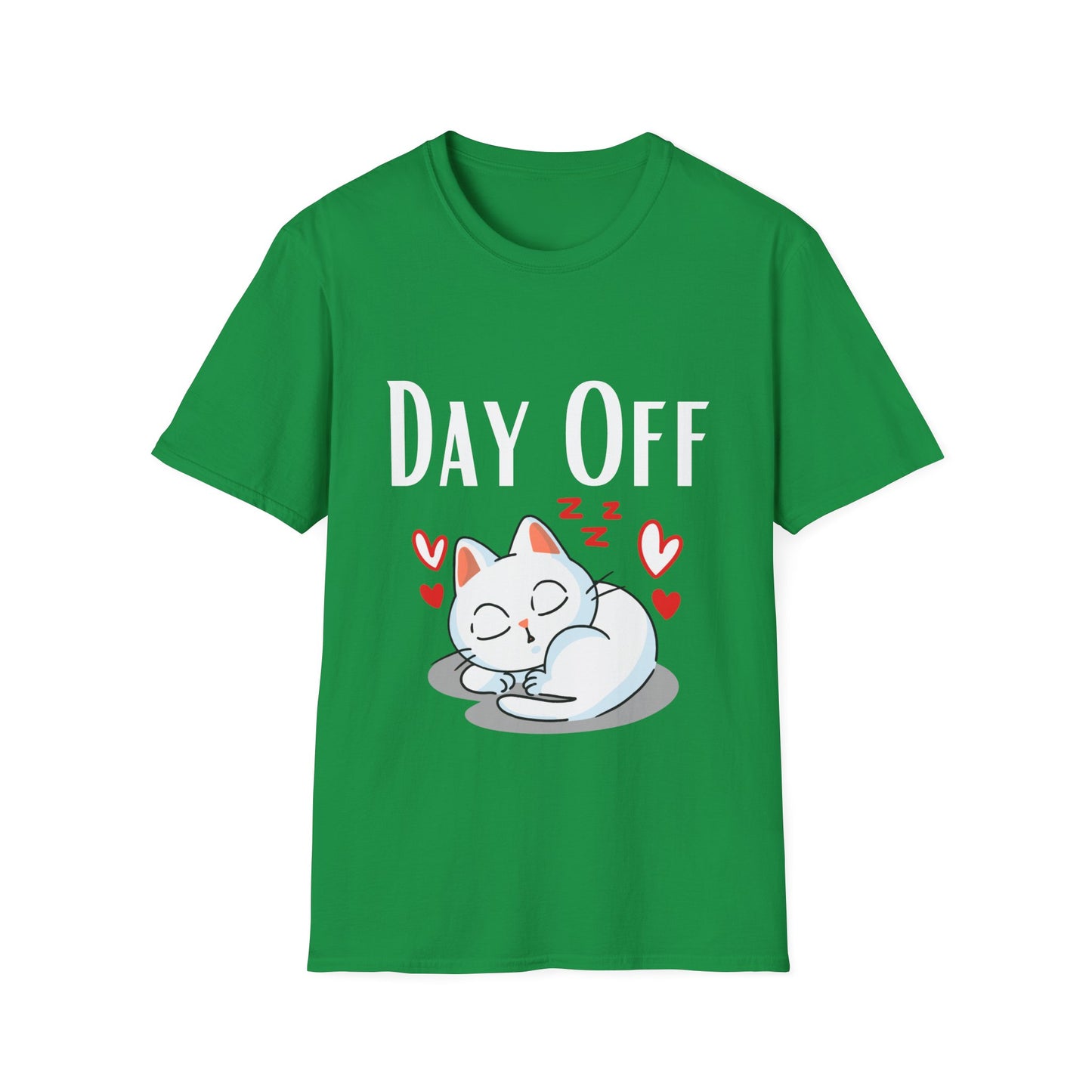 Cute Kitty Cat T-shirt for Cat Lover gift for Cat Mom gift for Her - DAY OFF Shirt - Cat Sleeping T Shirt Tired Worm out Shirt