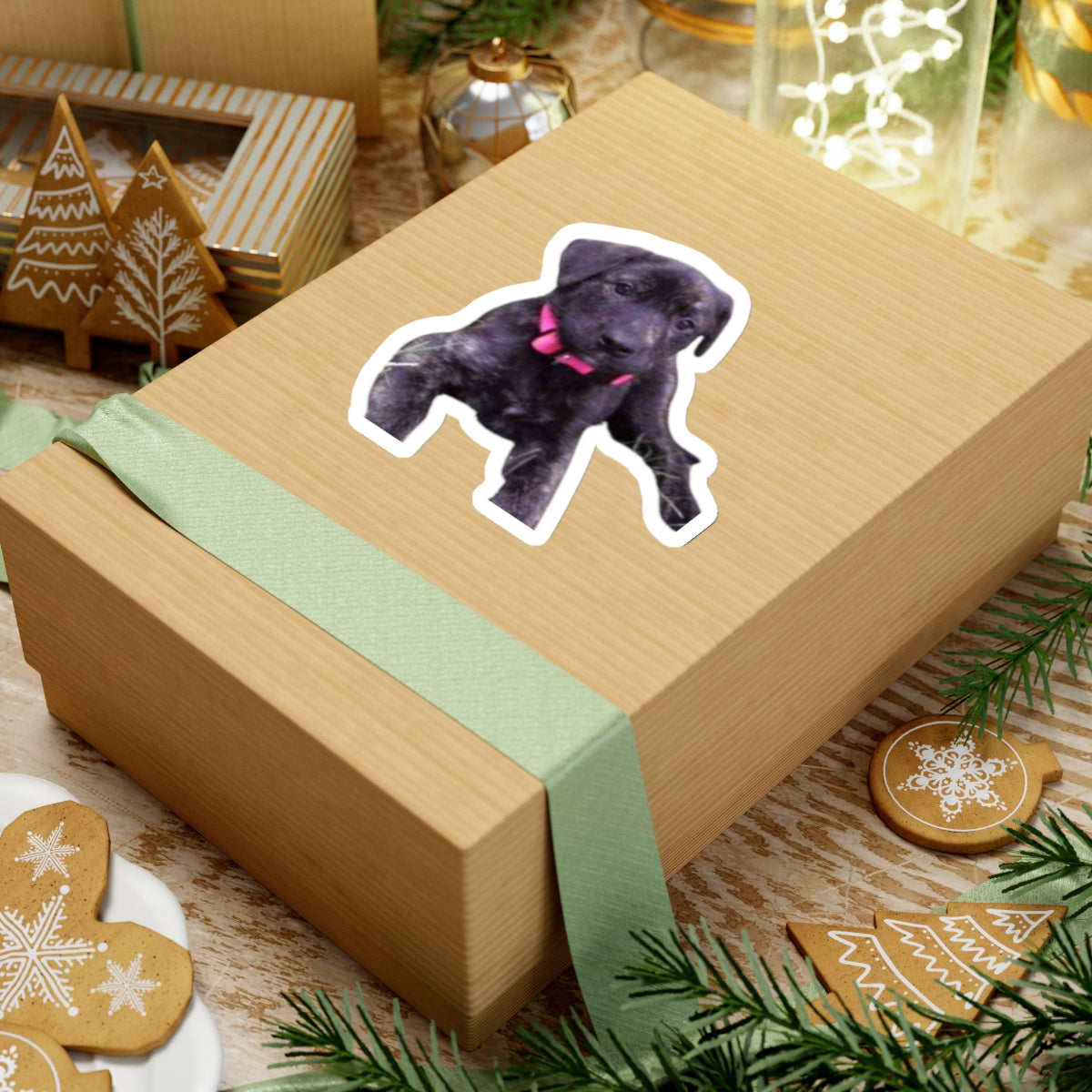 Cute Puppy Sticker for Dog Dad gifts Brindle Dog Sticker for Dog Lover Gift Dog Mom Gift
