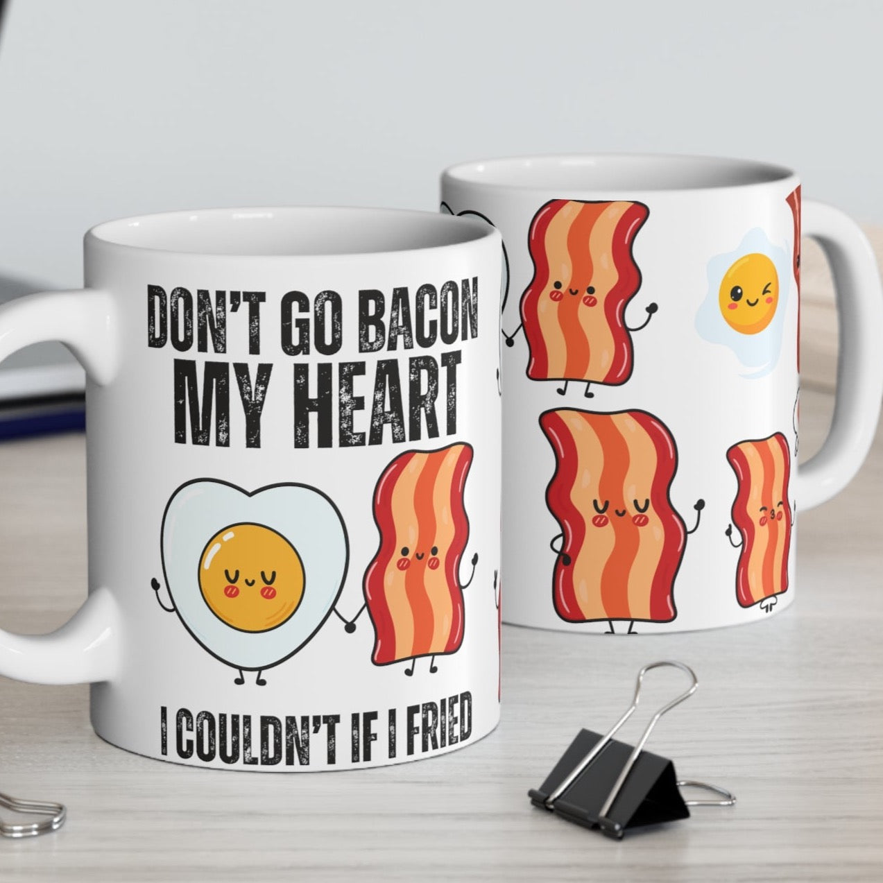 Breakfast Mug for Bacon Lover gift Bacon and Eggs Coffee Mug Funny Mugs for Carnivore gifts for Foodie Mug Food Lover EAT MEAT