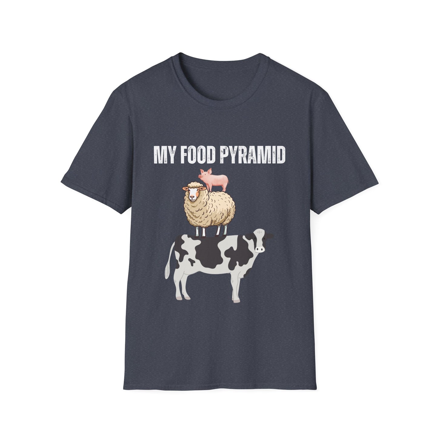 Healthy Diet T-shirt Food Pyramid shirt The Proper Human Diet T Shirt for Carnivore Gift Meat Lover gift