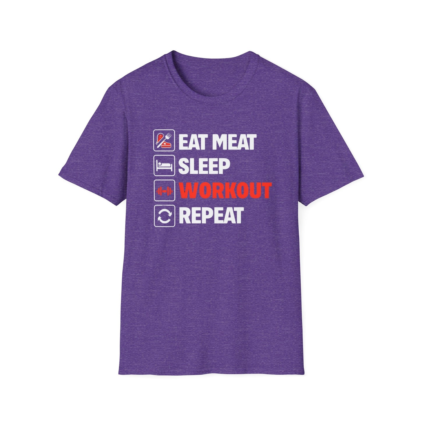 Carnivore Shirt for Working out Lover gifts for Gym T Shirt for Gym Lover gift for Fitness Enthusiast TShirt Eat Meat Sleep Workout Repeat