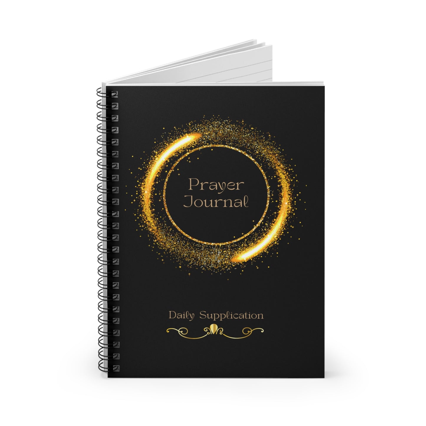 Prayer Journal -Daily Supplication - Spiral Notebook - Ruled Line