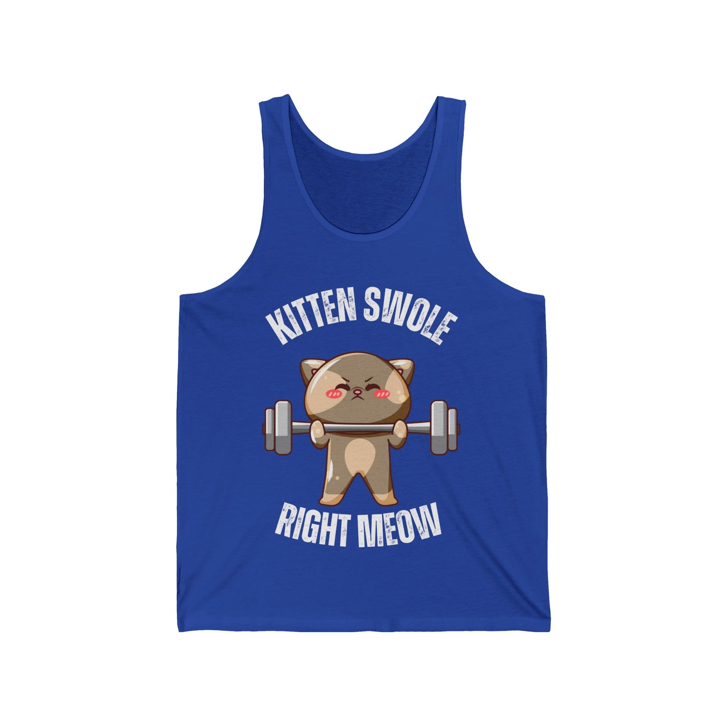 Funny Tank Top for the Gym Cat Working out Shirt Cat Lifting Weights T-shirt for Fitness Lover gift for Cat Lover gift CAT TANK TOP