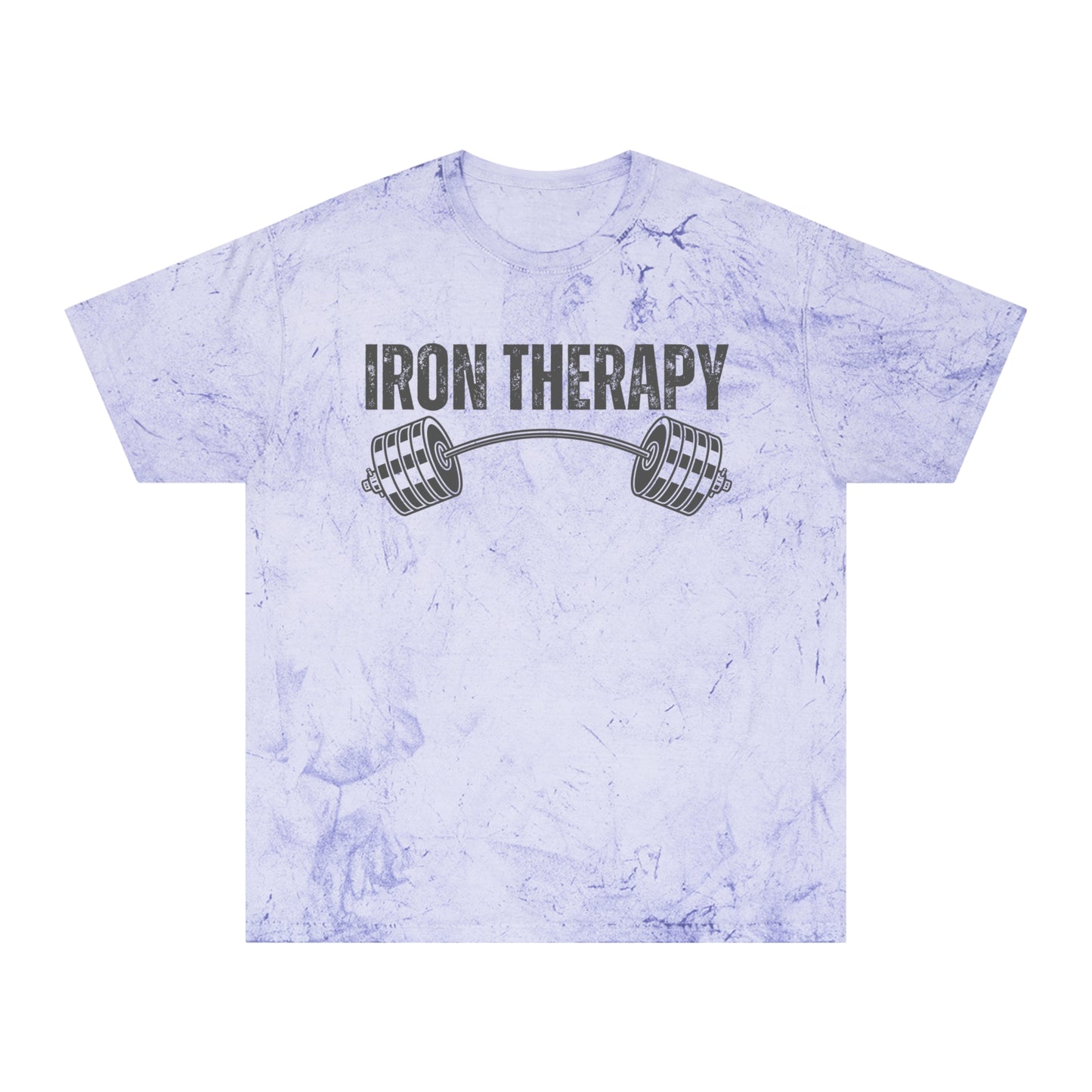 Iron Therapy Shirt Gym Clothes Tie-Dye Fitness T-Shirt Workout Tee Gym Apparel Casual Wear for Fitness Enthusiasts T-shirt for Gym Rat gift