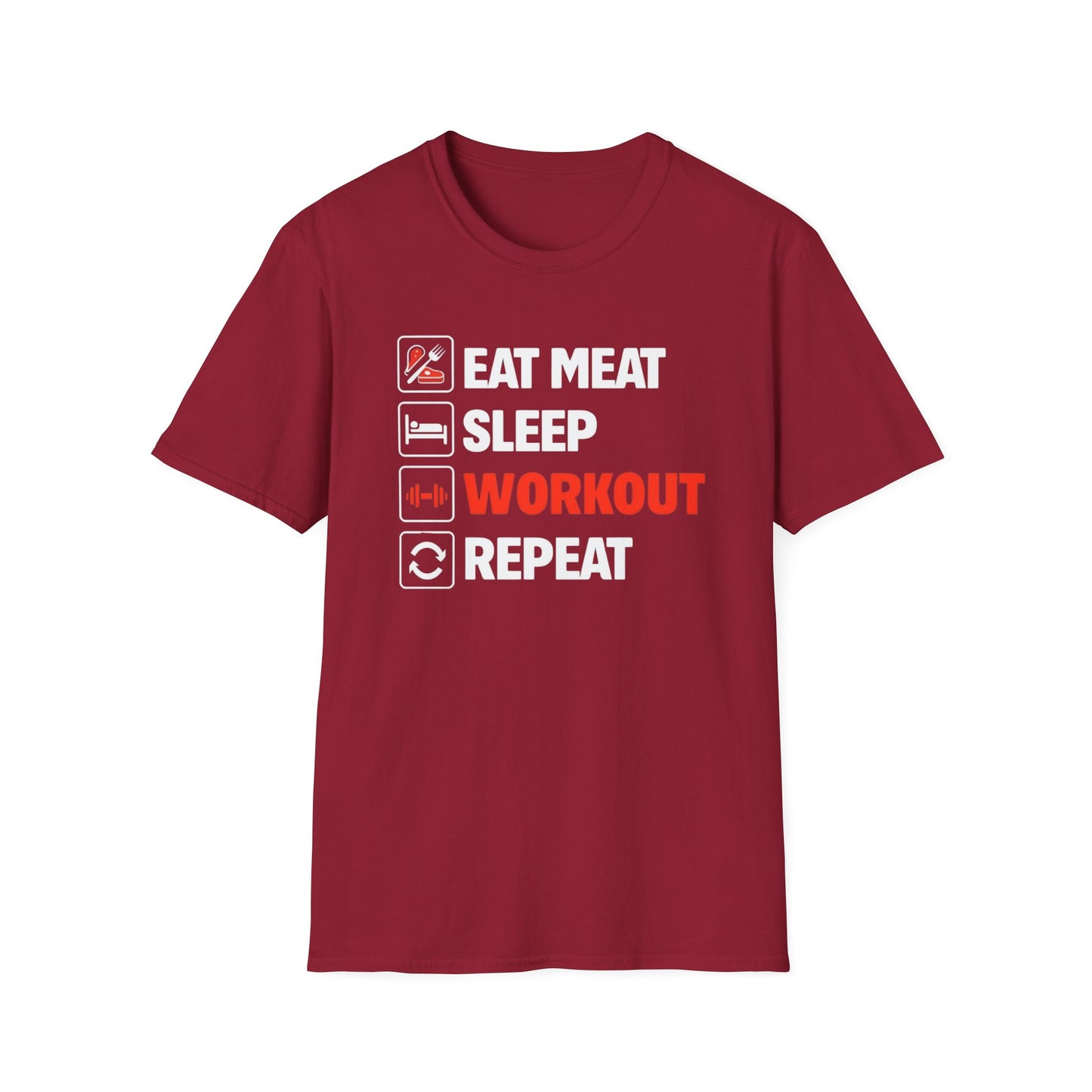 Carnivore Shirt for Working out Lover gifts for Gym T Shirt for Gym Lover gift for Fitness Enthusiast TShirt Eat Meat Sleep Workout Repeat
