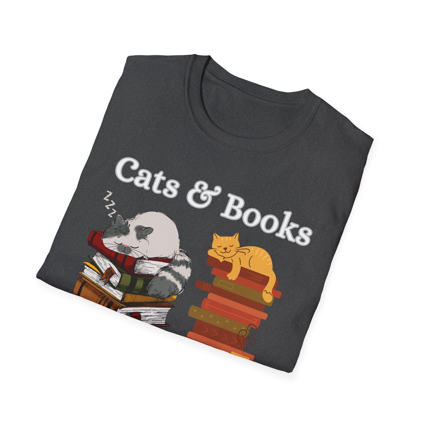 Cat T-shirt for Reader gift Funny Cat Shirt Reading Cats T shirt for Cat Lover gift Cats Books Shirt T-shirt Book Lover Gift