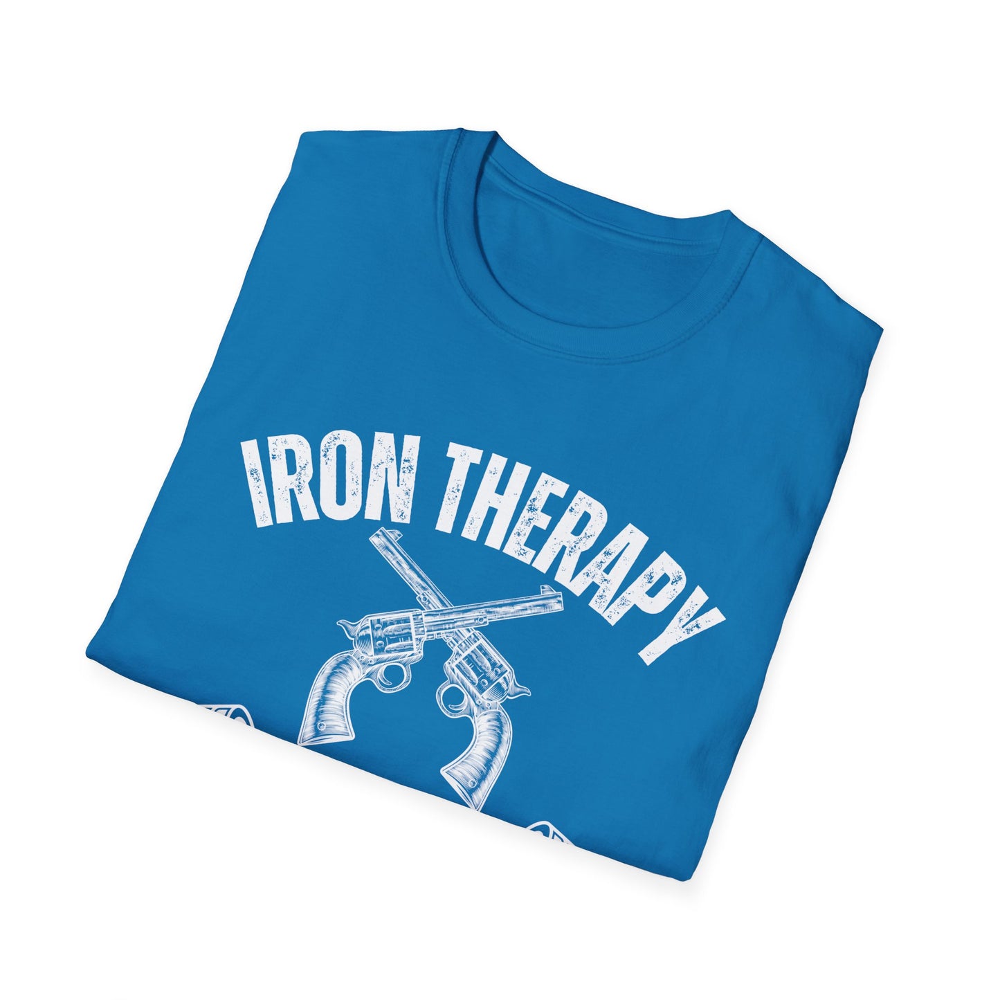 Workout Shirt for Gun Lover gift for Weightlifting T-shirt for Gym Lover gifts for Powerlifting Tee Shirts for Him Iron Therapy Shirt