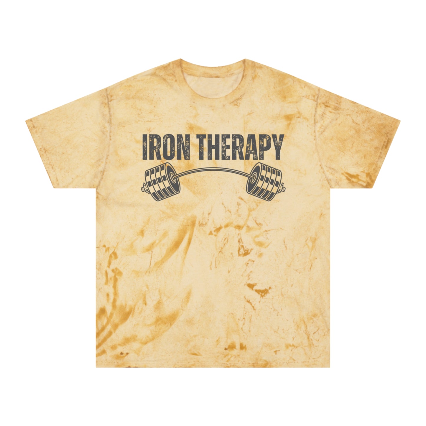 Iron Therapy Shirt Gym Clothes Tie-Dye Fitness T-Shirt Workout Tee Gym Apparel Casual Wear for Fitness Enthusiasts T-shirt for Gym Rat gift