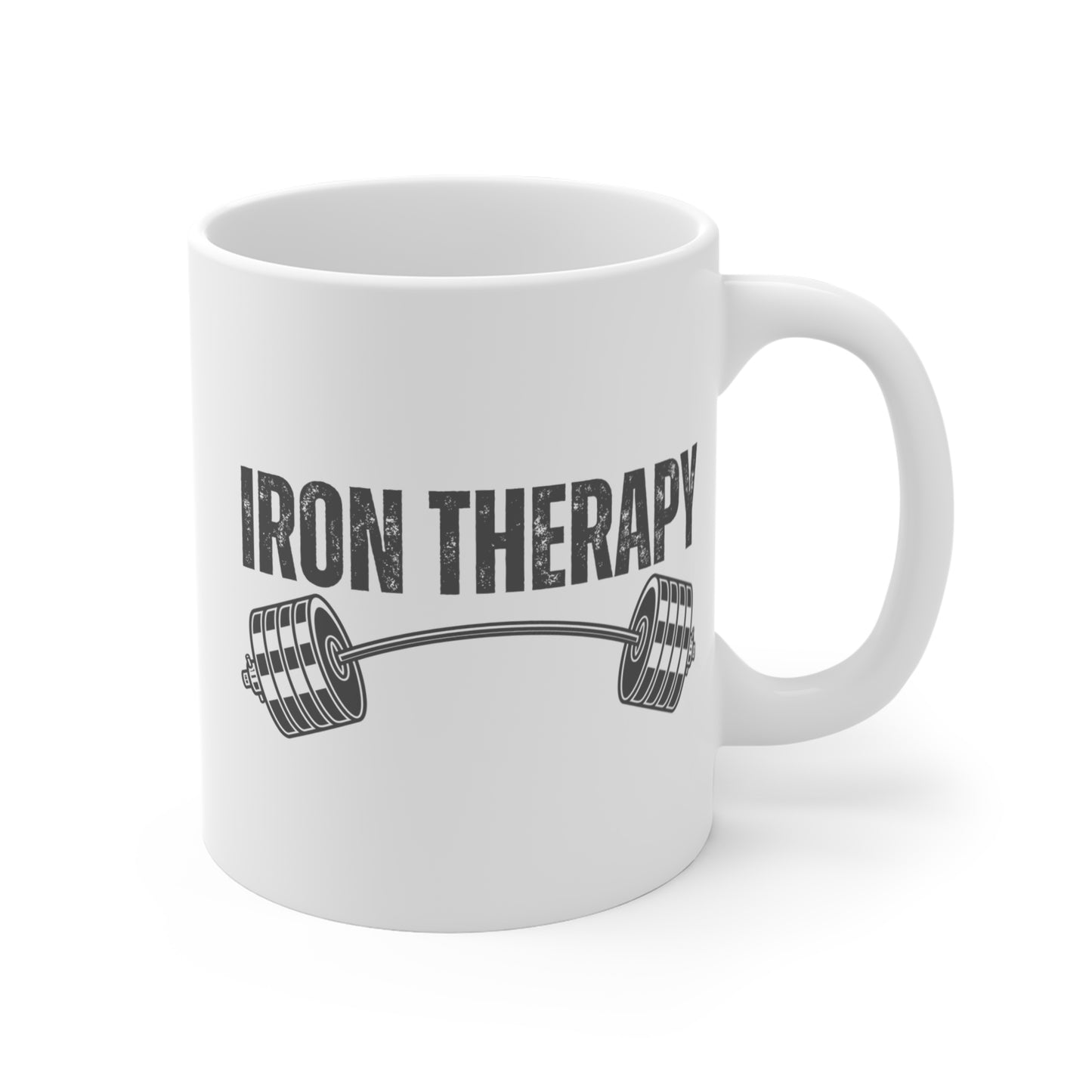 Iron Therapy Mug | Fitness Motivation Mug, Gym Lovers Gift, Weightlifting Mug, Coffee Cup for Athletes, Workout Inspiration