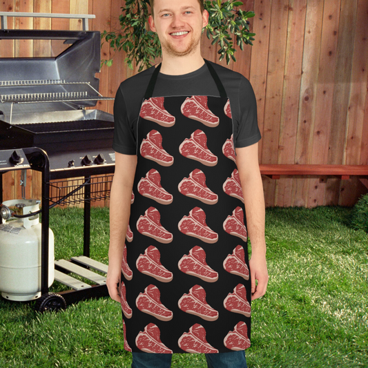 Steak Lover Apron for Chefs gifts for Chef Aprons for Men Funny Meat Apron for Meat Lover gift for BBQ Lover Barbecue Aprons Grilling Dad
