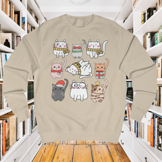 Cat Sweatshirt for Cat Mom gift for Cat Lover gifts Funny Cat Sweatshirt Kitty Cat Pullover Super Cute Oversized Sweatshirt for Her