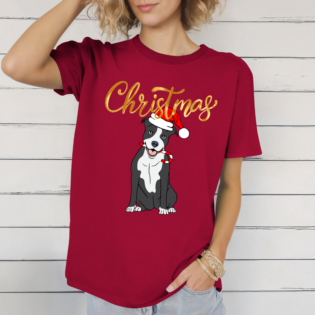 Pit Bull Shirt for Pit Bulls Lover gift for Christmas present for Dog Mom Tshirts for Women's presents for Christmas T-shirt Pittie Pibble