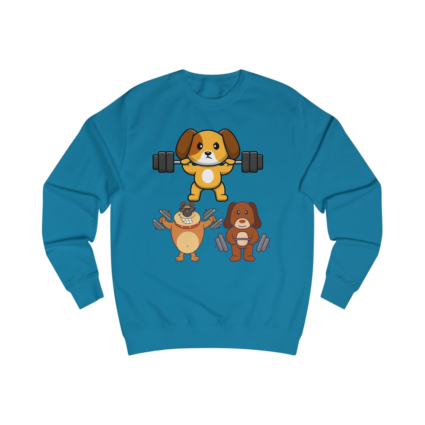 Funny Dog SweatShirt Dog Working out Sweater Dog Lover Gift for Gym Lover Soft Pull Over Dogs Weightlifting Dog Lifting Weights