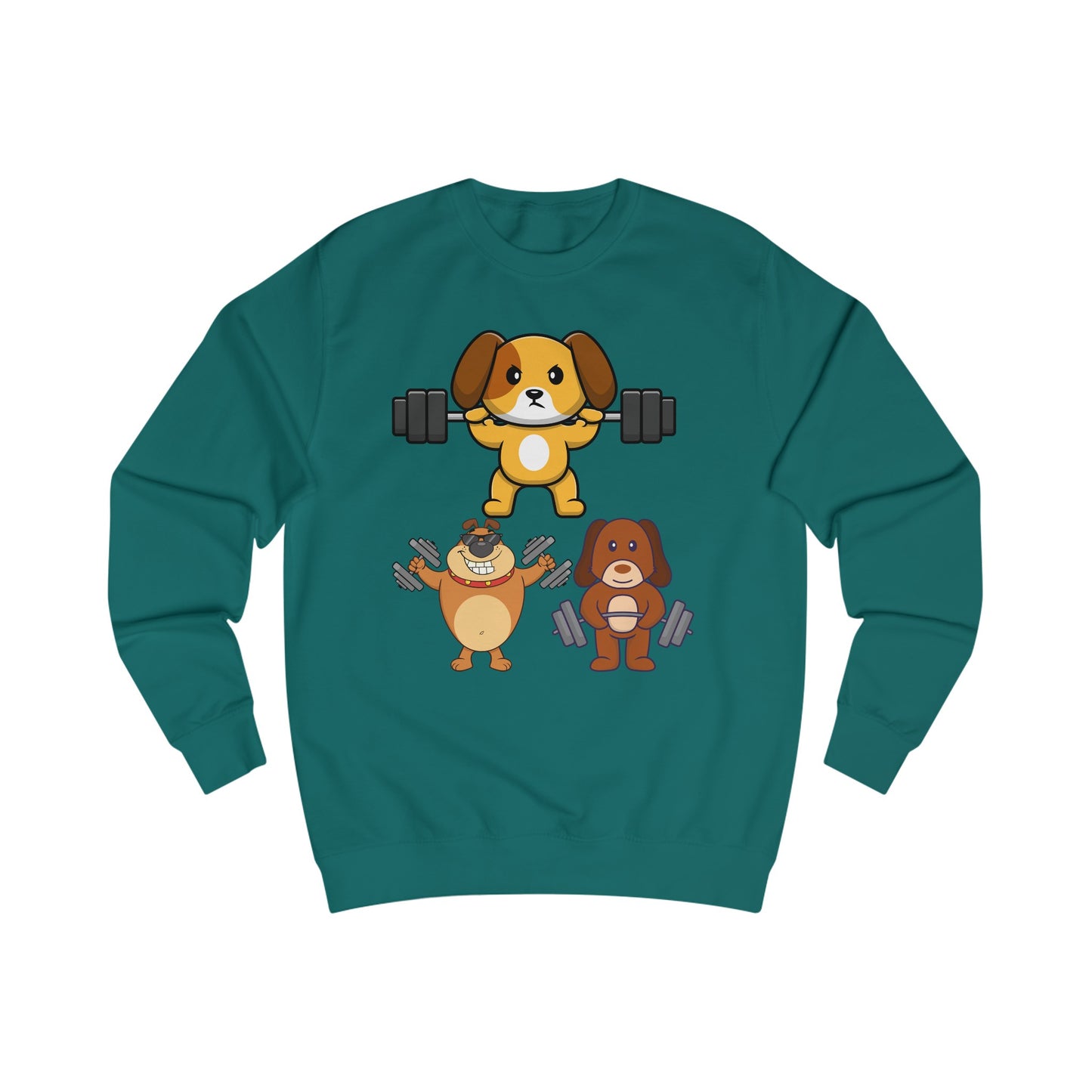 Funny Dog SweatShirt Dog Working out Sweater Dog Lover Gift for Gym Lover Soft Pull Over Dogs Weightlifting Dog Lifting Weights