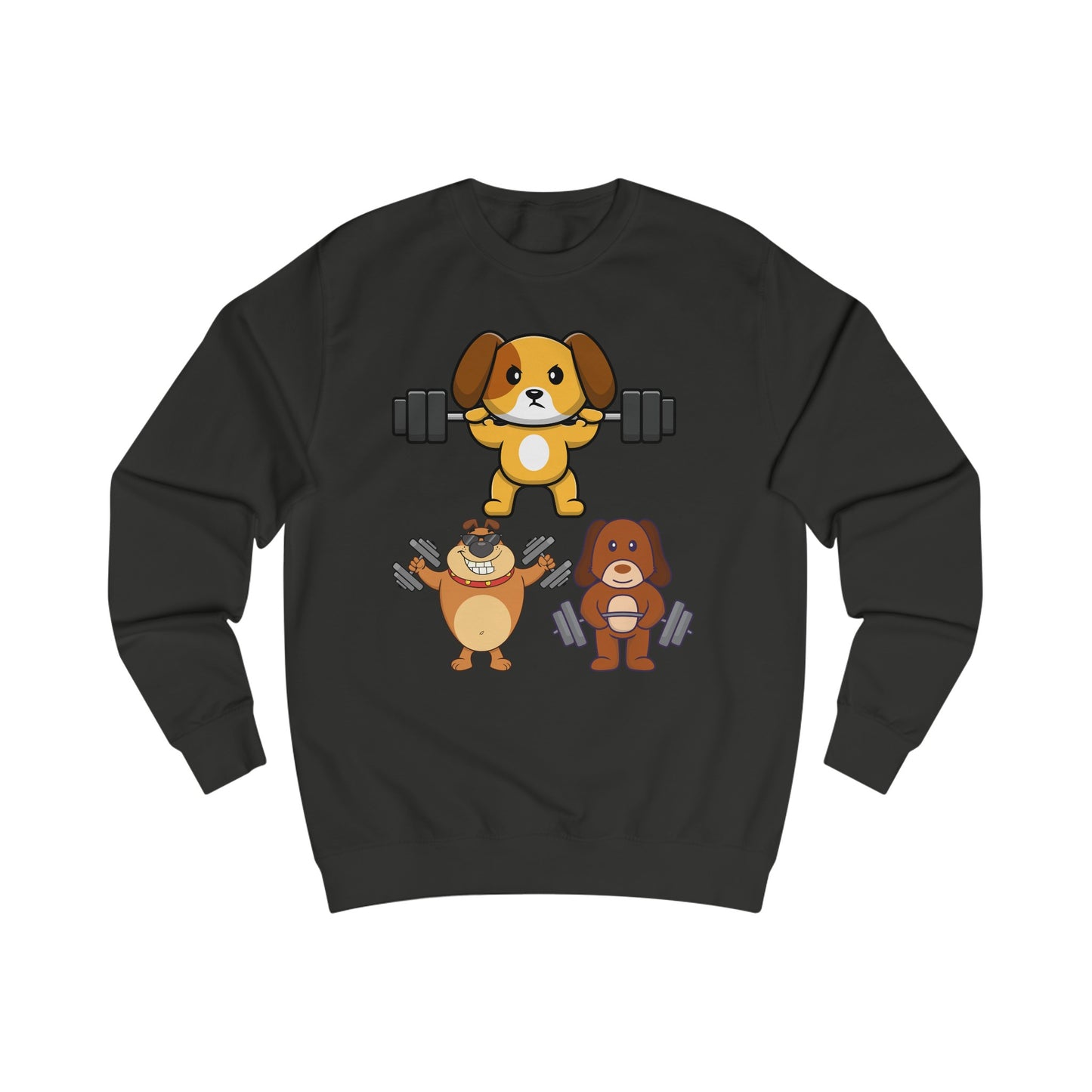 Funny Dog SweatShirt Dog Working out Sweater Dog Lover Gift for Gym Lover Soft Pull Over Dogs Weightlifting Dog Lifting Weights