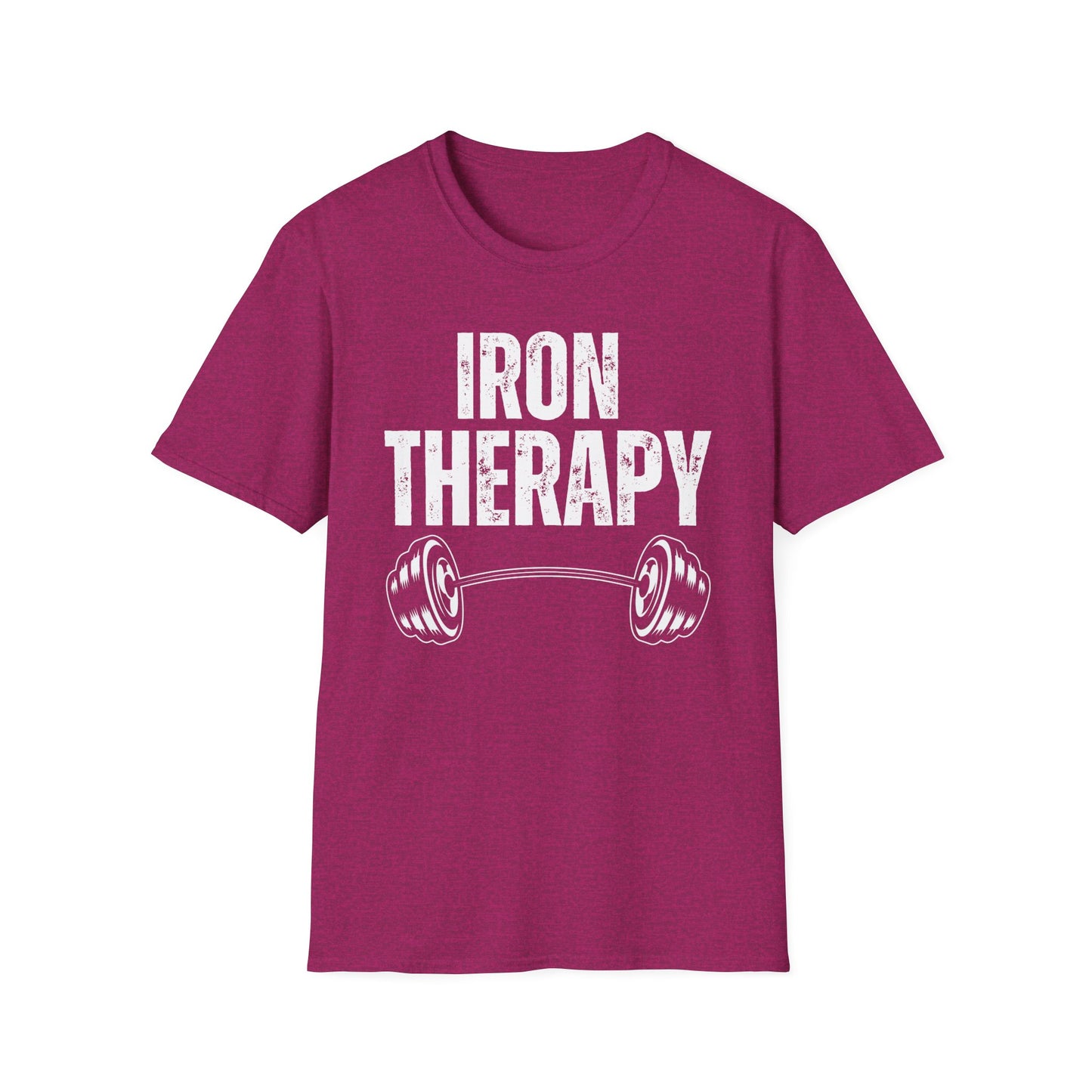 Workout Shirt IRON THERAPY T-shirt for Gym Lover gift for Fitness Lover T Shirt for Cross Fit Lover Weightlifting Shirts for Gym Rat
