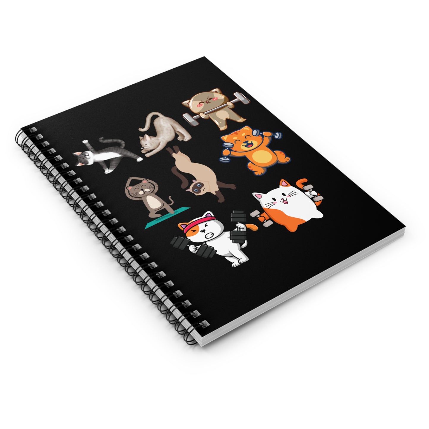 Training Log Book for Gym Lover gift for Cat Lover Cats Working Out Notebook Funny Cat Notebook Workout Journal