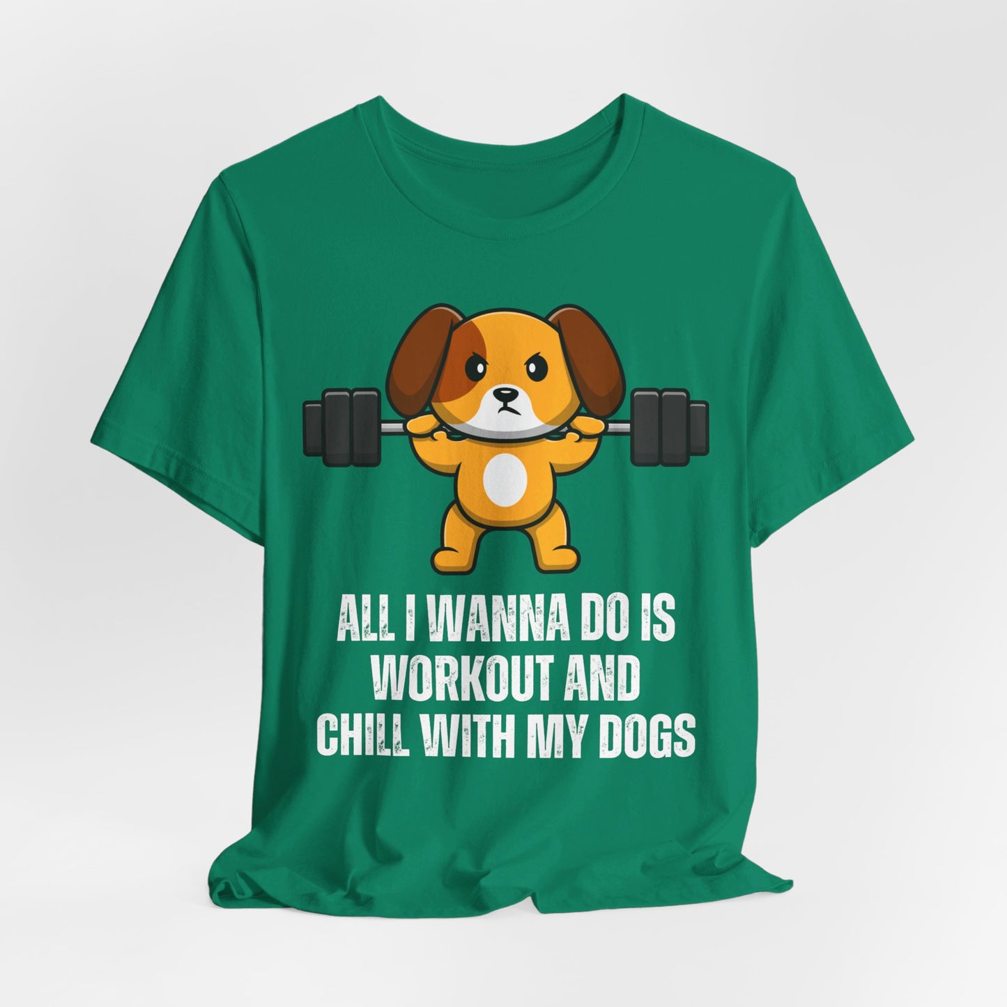 Chill With My Dogs Shirt Funny Gym T-shirts for Dog Love gift for Fitness Lover gift for Workout Men's T Shirt Gym rat Women's Shirts