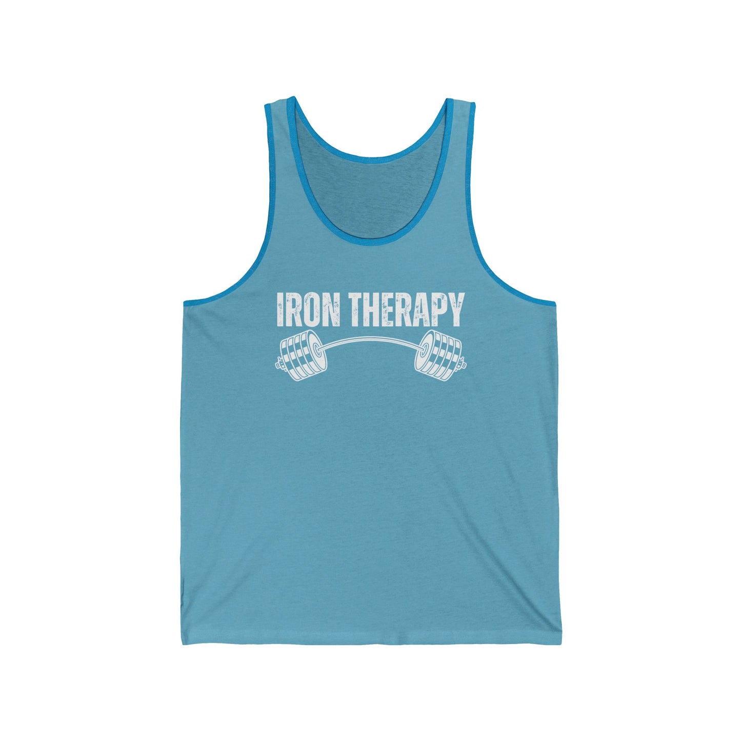 Iron Therapy Tank Top for Gym Workout Tank Tops for Weightlifting shirt Fitness Muscle Tee Bodybuilding Tshirt for Powerlifting gifts